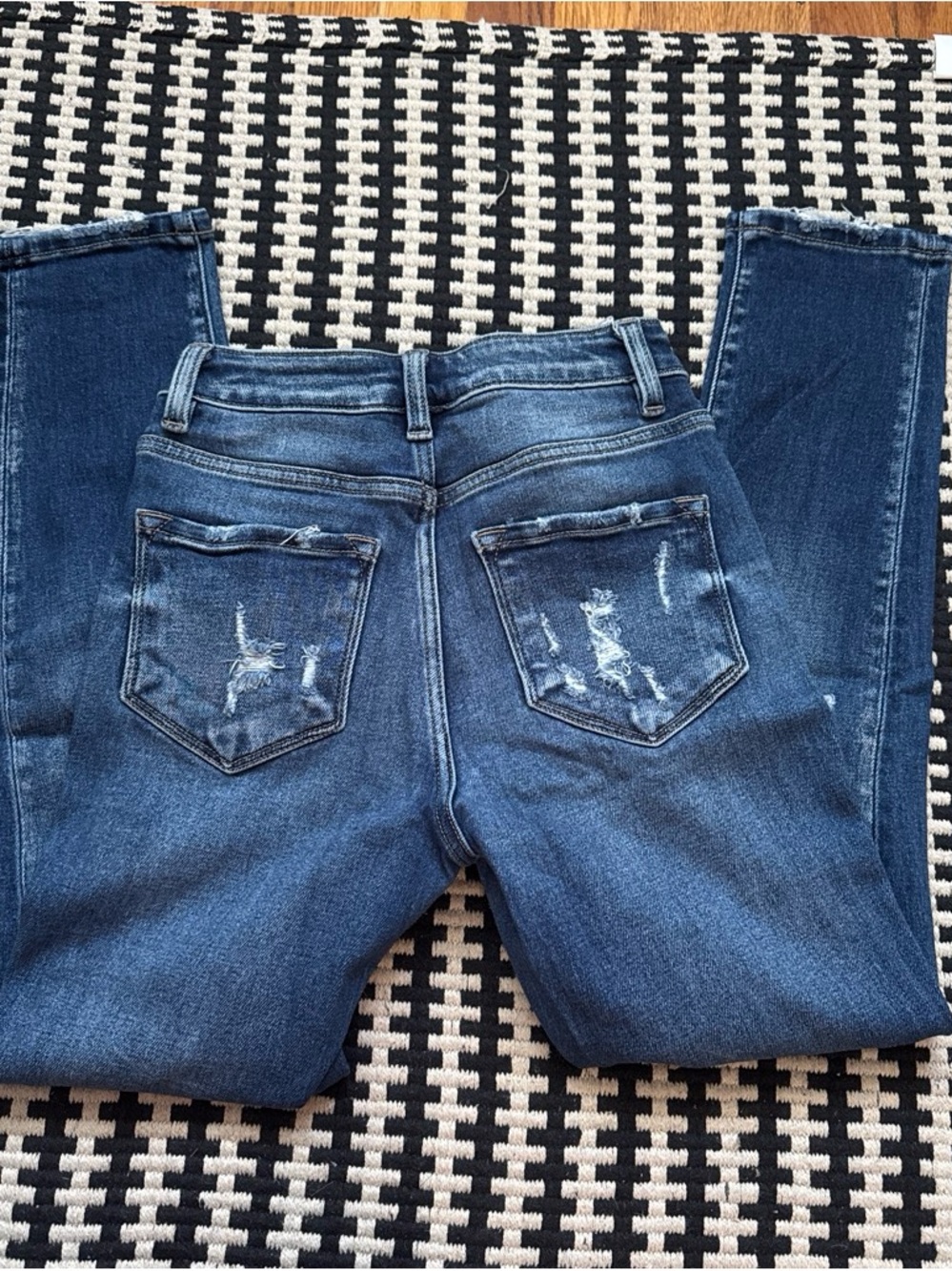 KanCan Dark Blue Distressed Skinny Jeans